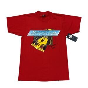 Vintage 80’s Snap-On Racing Car Rick Mears Autographed T-Shirt